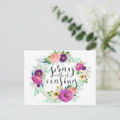 Beten ohne aufhören postkarte (Stehend Vorderseite)