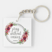 Beten ohne aufhören schlüsselanhänger (Rückseite)