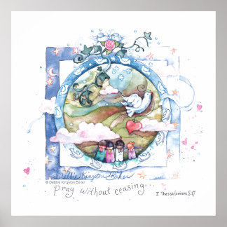 Beten ohne aufzuhören poster