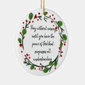 Beten ohne die inspirierende Schrift zu beenden Keramik Ornament (Rechts)