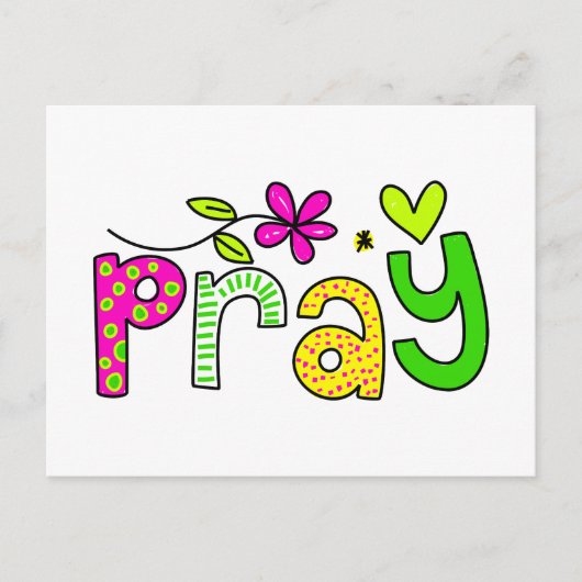 beten postkarte (Vorderseite)