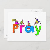 beten postkarte (Vorne/Hinten)