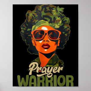 Beten Schwarze Frau Afro Christliche Sprüche Gebet Poster