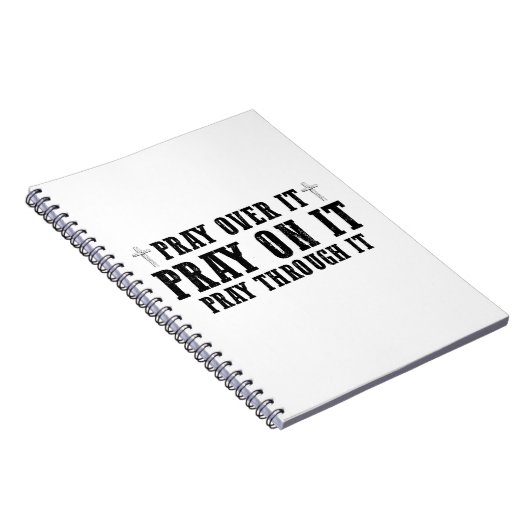 Beten Sie auf sie beten über sie beten durch sie C Notizblock (Rechte Seite)