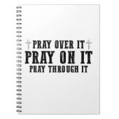 Beten Sie auf sie beten über sie beten durch sie C Notizblock (Vorderseite)