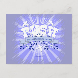 Beten Sie, bis etwas passiert Postkarte