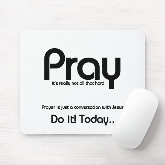 Beten Sie Christlich Mousepad (Mit Mouse)