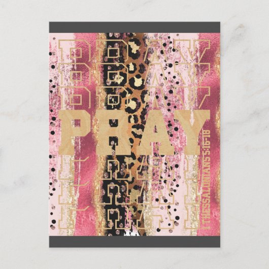 Beten Sie Christlich Postkarte (Vorderseite)