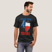 Beten Sie dafür, dass Texas-Segen in Texas-Unterst T-Shirt (Vorne ganz)