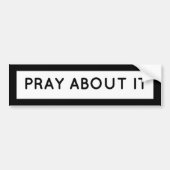 Beten Sie darüber Autoaufkleber (Vorne)