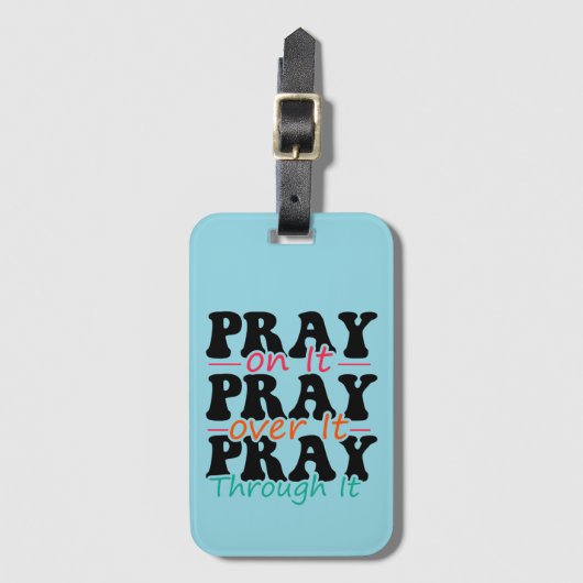 Beten Sie die Gepäckmarke Gepäckanhänger (Vorderseite Vertikal)