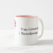 Beten Sie ein Latte 1 Thess. 5:17 Zweifarbige Tasse (VorderseiteRechts)
