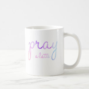 Beten Sie eine Latte Tasse