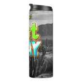 Beten Sie einfach Wüstenlandschaft Thermosbecher (Nach rechts gedreht)