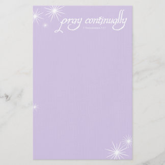 Beten Sie fortwährend stationäres Briefpapier