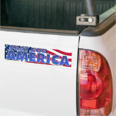 Beten Sie für Amerika 2 Autoaufkleber (Auf Lkw)