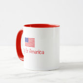 BETEN SIE FÜR AMERIKA-KAFFEETASSE TASSE (Vorderseite Links)