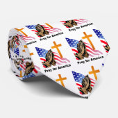 Beten Sie für Amerika Krawatte (Gerollt)