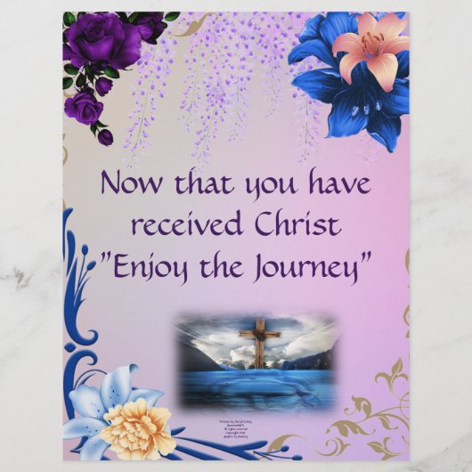 Beten Sie für Christus Personalisiertes Papier (Rückseite)