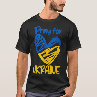 Beten Sie für das Ukraine Shirt mit Unterstützung 