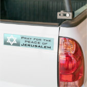 Beten Sie für den Frieden von Jerusalem Autoaufkleber (Auf Lkw)
