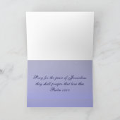 Beten Sie für den Frieden von Jerusalem - Karte (Innenseite)