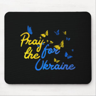 Beten Sie für die Ukraine Schmetterling Ukraine st Mousepad
