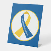 Beten Sie für die Unterstützung für die Ukraine Sockelschild (Vorderseite)