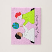 Beten Sie für die Welt Puzzle (Vertikal)