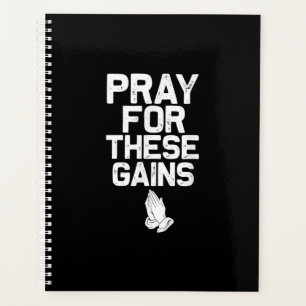 Beten Sie für diese Gewinne Fitness Gym Motivieren Planer