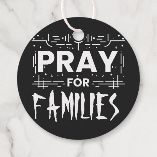 Beten Sie für Familien Geschenkanhänger (Rückseite)