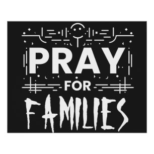 Beten Sie für Familien Poster