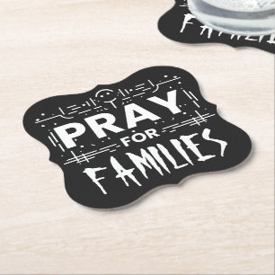 Beten Sie für Familien Untersetzer