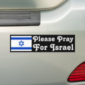 Beten Sie für Israel Autoaufkleber (Auf Auto)