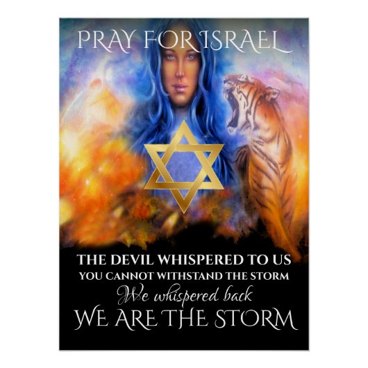 Beten Sie für Israel Poster (Vorderseite)