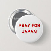Beten Sie für Japan Button (Vorne & Hinten)