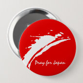 Beten Sie für Japan Button (Vorne & Hinten)