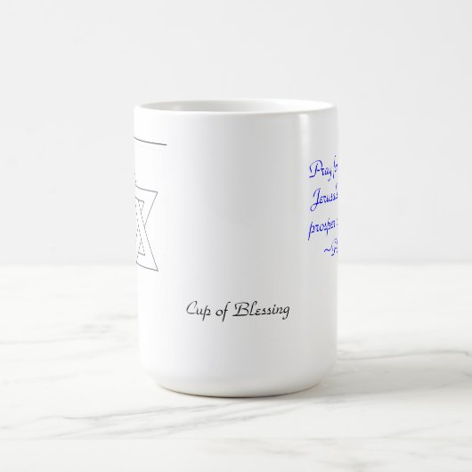 Beten Sie für Jerusalem-Tasse Kaffeetasse (Mittel)