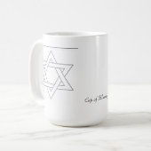 Beten Sie für Jerusalem-Tasse Kaffeetasse (Vorderseite Links)
