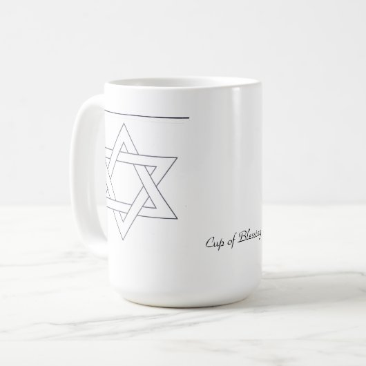 Beten Sie für Jerusalem-Tasse Kaffeetasse (Vorderseite Links)