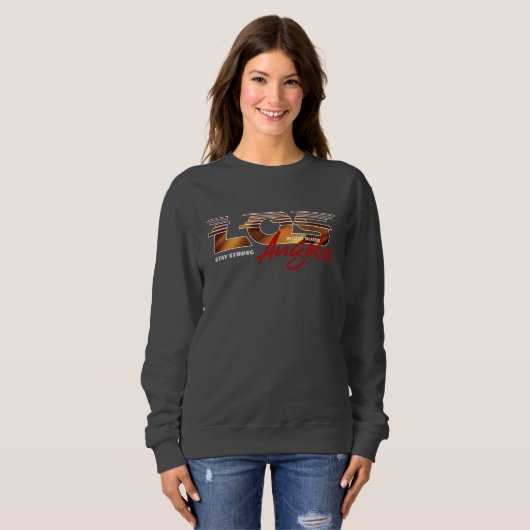 Beten Sie für Los Angeles | Damen Sweatshirt (Vorne ganz)