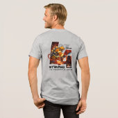Beten Sie für Los Angeles | Herren Tri-Blend Shirt (Rückseite voll)
