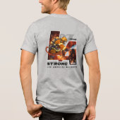 Beten Sie für Los Angeles | Herren Tri-Blend Shirt (Rückseite)