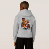 Beten Sie für Los Angeles | Kinder Hoodie (Schwarz voll)