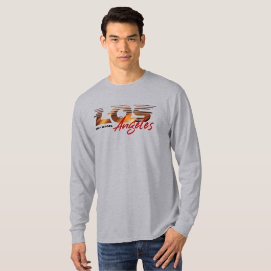 Beten Sie für Los Angeles | Men Long Sleeve T-Shirt (Vorne ganz)