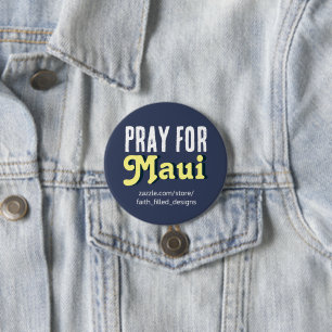 Beten Sie für Maui Button