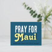 Beten Sie für Maui Einladungspostkarte (Stehend Vorderseite)
