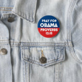 Beten Sie für Obama - Sprichwort-12:15 Button (Beispiel)