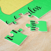 Beten Sie für Obdachlose- Grün & Herz Puzzle (Seite)