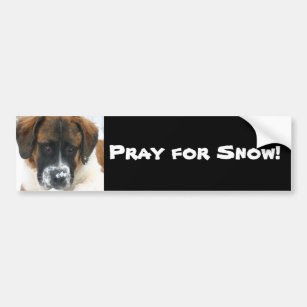 Beten Sie für Schnee! Autoaufkleber
